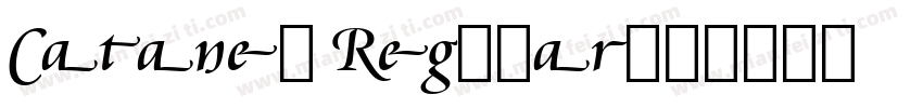 Cataneo Regular字体转换